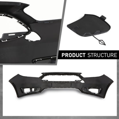 Solid Spare Fit For 2015 2016 2017 2018 Ford Focus S/SE/SEL Front Bumper Cover FO1000705