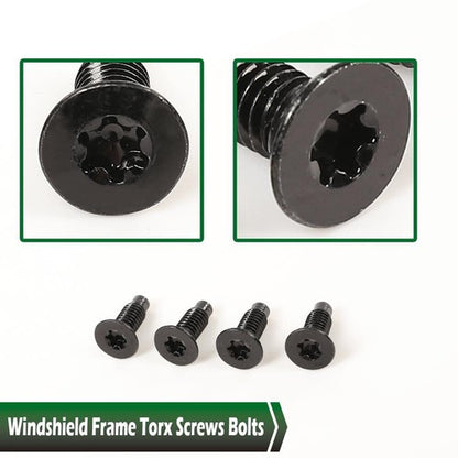 Solid Spare Windshield Frame Torx Screws Bolts Fit For 76-06 Jeep CJ/YJ/TJ Wrangler