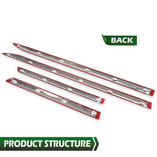 Solid Spare 4pcs Body Side Door Molding Trim Chrome Fit For 2013-2018 Nissan Altima Sedan