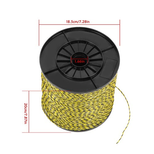 Solid Spare 6 Stainless Steel Strands 3500 Feet 1067 Meters 1/8 inch Electric Fence Wire