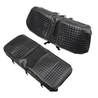 Solid Spare Golf Carts Rear Seat Cover Kit For Club Car/E-Z-Go/Yamaha Universal Size Black