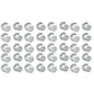 Solid Spare 40pcs 33mm Chrome Lug Nut Covers ABS Plastic Push on Bullet for Semi Truck
