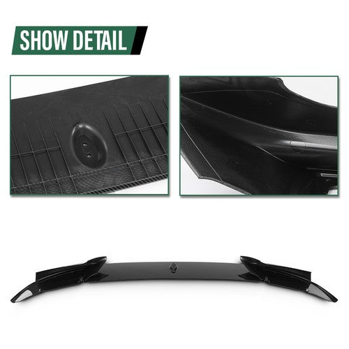 Solid Spare For 11-16 BMW F10 535i 528i 550i M Sport Carbon Look Front Bumper Lip Spoiler