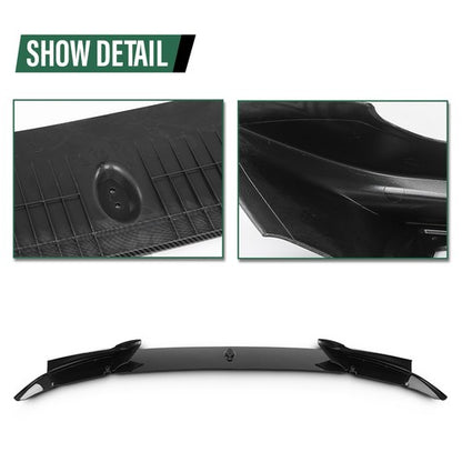 Solid Spare For 11-16 BMW F10 535i 528i 550i M Sport Carbon Look Front Bumper Lip Spoiler