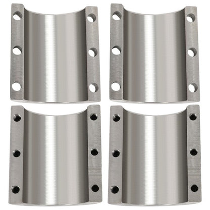 Solid Spare 2PCS Universal 1.75'' 1 3/4‘’ Steel Bolt On Tube Clamps Weld Roll Cage Mount