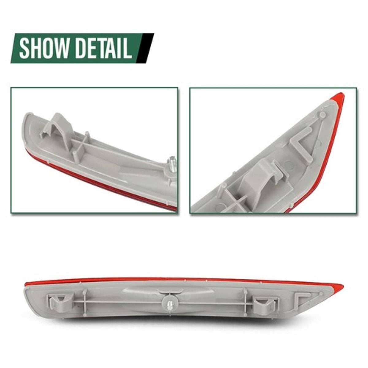 Solid Spare Fit For 2009-2018 Subaru Forester Rear Bumper Reflector Light Right Side Red