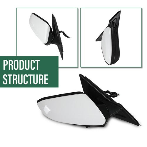 Solid Spare Fit For 2016-2021 Honda Civic Coupe Sedan Right Passenger Side Mirror Assembly