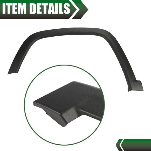Solid Spare Fit For 2017-2022 Jeep Compass Front Left Wheel Molding Fender Flare Textured