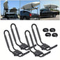 Solid Spare 2 Pairs Kayak Roof Rack Carrier Boat Ski Surf Roof Mount Car Cross J-Bar Rack