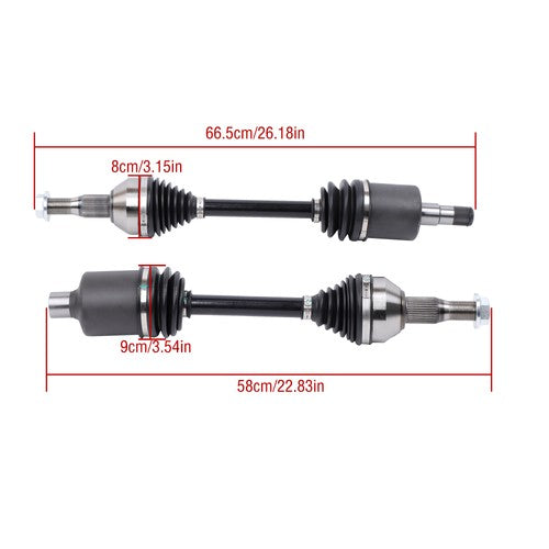 Solid Spare For Buick Chevrolet Oldsmobile Pontiac 1998-2011 3.8L New CV Axle Assembly Front