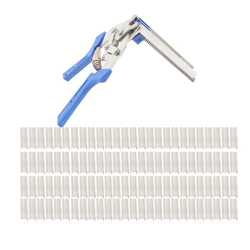 Solid Spare Fencing Gun Hog Ring Plier Fastener Stapler M Nailer Wire Ringer W/ 3000 Clips