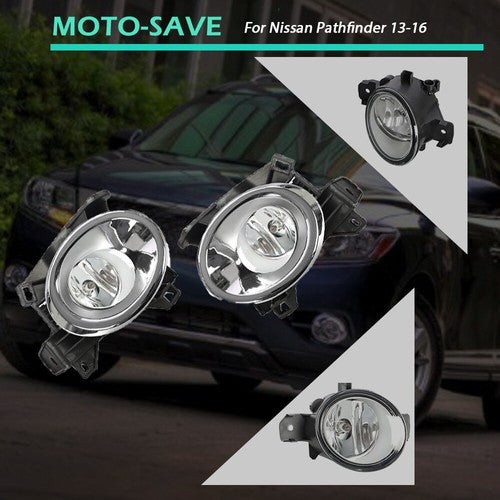 Solid Spare Fog Light Assembly For Nissan Pathfinder 13-16 26915-3JA0A Right+Left w/Switch
