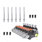 Solid Spare Hydraulic Control Valve Double Acting 13 GPM 3600 PSI SAE Ports 6 Spool