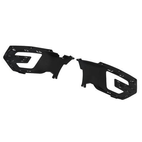 Solid Spare Compatible For 2016-2017 Ford Explorer Front Grille+Fog Light Frame*2+Skid Plate