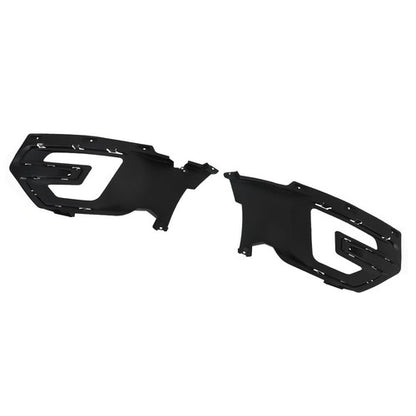 Solid Spare Compatible For 2016-2017 Ford Explorer Front Grille+Fog Light Frame*2+Skid Plate