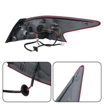Solid Spare For Nissan Altima 2013 Series Left Driver Side Tail Light Brake Lamp Red Rear