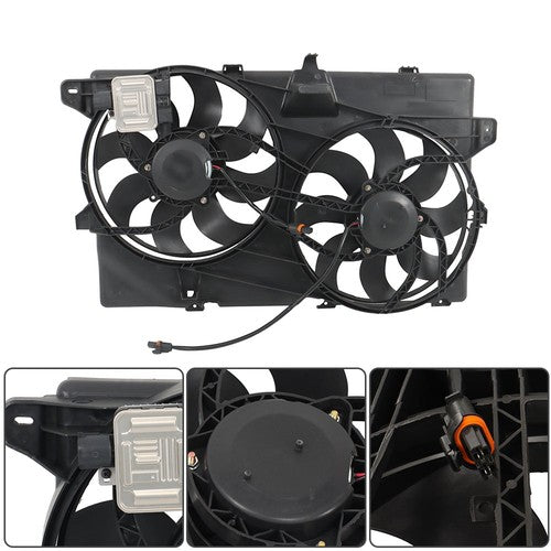 Solid Spare For Lincoln MKX 2007 2008 2009-2015 621-392 Radiator Cooling Fan Assembly 622040