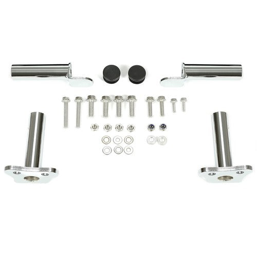 Solid Spare Nerf Bars For Kawasaki KFX 700 Pro Peg Heel Guards Steel Side Step Bar BLK Nets