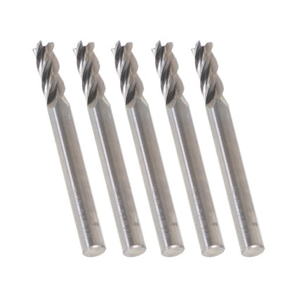 Solid Spare 5 PCS 1/4" 4 Flute Ball Nose Carbide End Mill 3/4" LOC 2-1/2" Overall Length New