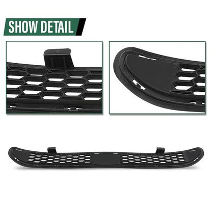 Solid Spare Front Bumper Lower Grille Grill Black Fit For For 2019-2020 Hyundai Santa Fe