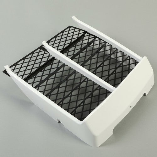 Solid Spare White Radiator Cover + Grill For 1987-2006 Yamaha Banshee 350 YFZ350 Front Panel
