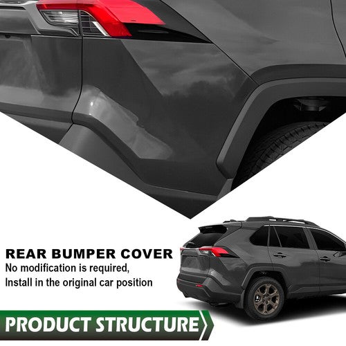 Solid Spare Fit For 2019-2023 Toyota RAV4 Bumper Face Bar End Extension Rear Passenger Side