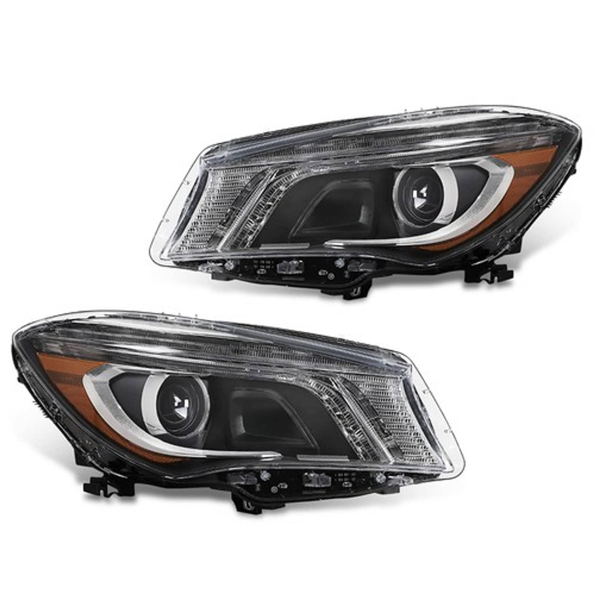 Solid Spare Xenon Headlights Left & Right Side Fit For 14-16 Mercedes-Benz CLA-Class CLA250