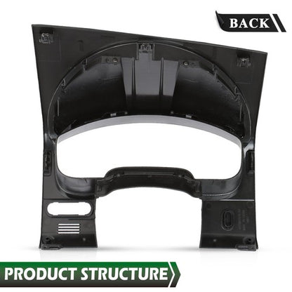 Solid Spare Fit For 2004-2008 Ford F-150 Instrument Cluster Panel Dash Bezel Trim Black