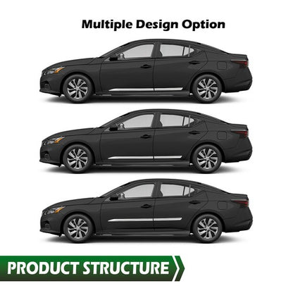 Solid Spare 4pcs Body Side Door Molding Trim Chrome Fit For 2013-2018 Nissan Altima Sedan