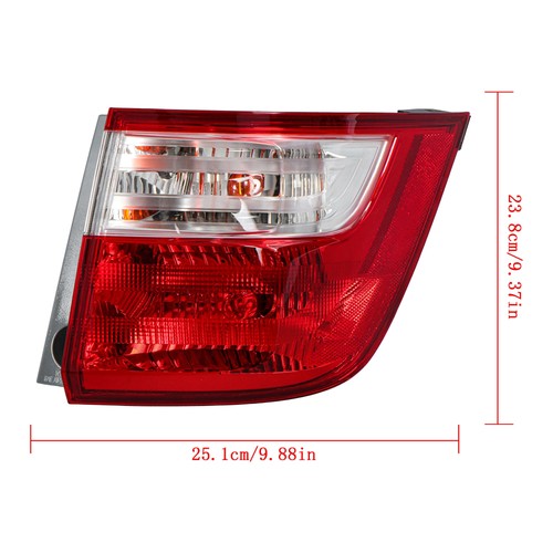Solid Spare Halogen Red Tail Light Right/Passenger Side Fit For Honda Odyssey 2011 2012 2013