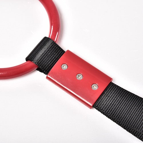 Solid Spare ROUND-SHAPED RED JDM TSURIKAWA RING SUBWAY TRAIN BUS HANDLE STRAP CHARM DRIFT