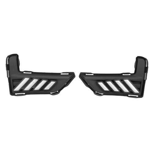 For 2017-2020 Nissan Rogue LED DRL Bumper Turn signal sequential Fog Light Pair