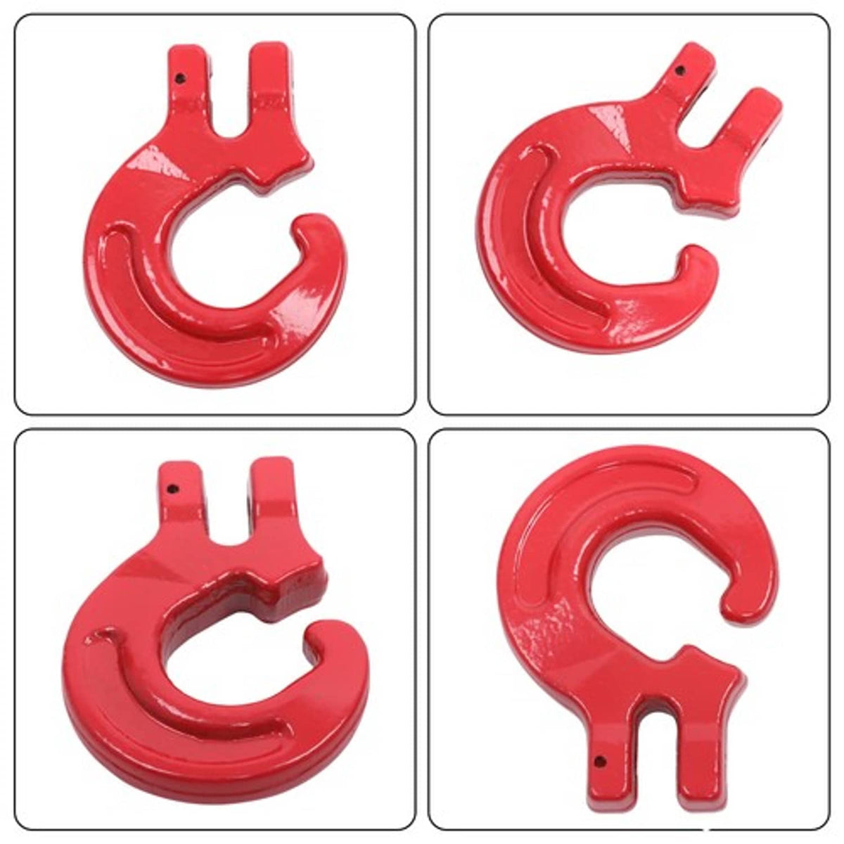 Solid Spare G80 4 PCS 5/16 Inch Logging Chain Choker Hook - 4400Lbs Working Load Limit