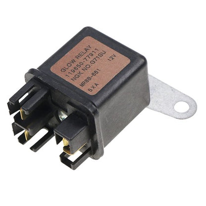 Solid Spare Glow Plug Relay 119650-77910 for Kubota L2900DT L3010DT L3300DT L3410DT Tractors