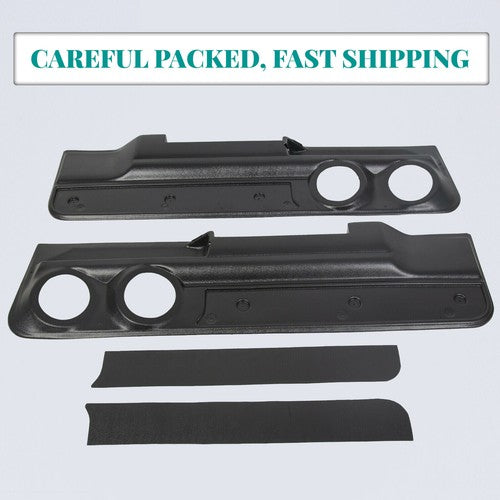 Solid Spare Lower 2-Speaker Door Panel For 1978-88 Monte Carlo Malibu (2dr) & El Camino Set