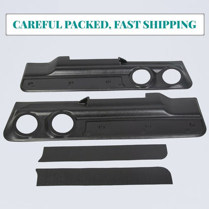 Solid Spare Lower 2-Speaker Door Panel For 1978-88 Monte Carlo Malibu (2dr) & El Camino Set