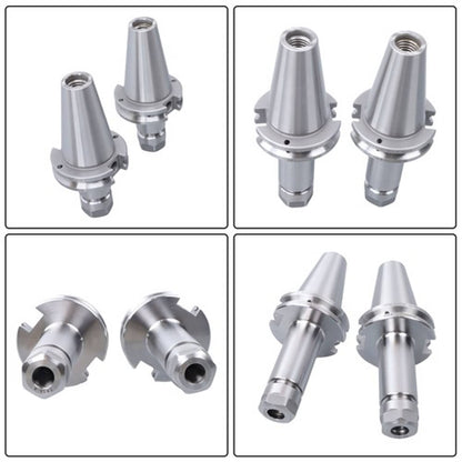 Solid Spare TOTAL 4 Pcs Tool Holder CAT40-ER16 short & long 0.0001 Runout Collet Chucks New