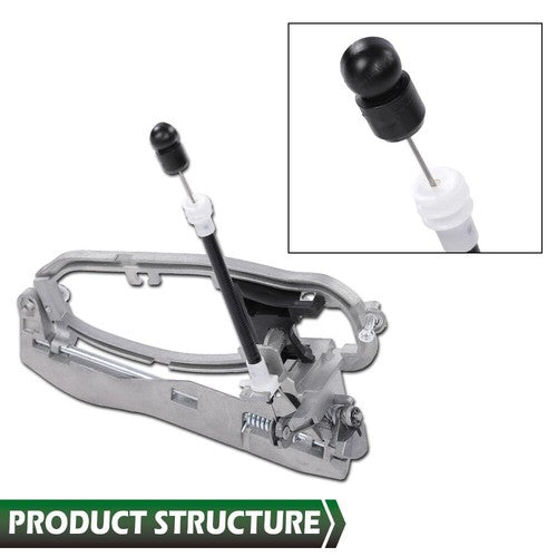 Solid Spare Door Handle Carrier For BMW E53 X5 00-06 Outside Front Left Drive 51218243615