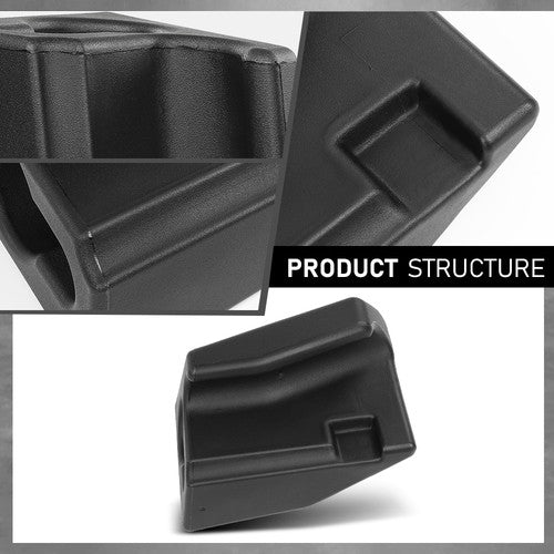 Solid Spare 2pcs Speaker Sound Wedges Black Fit For 1976-1995 Jeep Wrangler YJ CJ-7