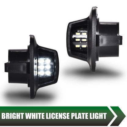 Solid Spare Fit For 97-11 Dodge Dakota Pickup Full LED Rear License Plate Lights Lamp