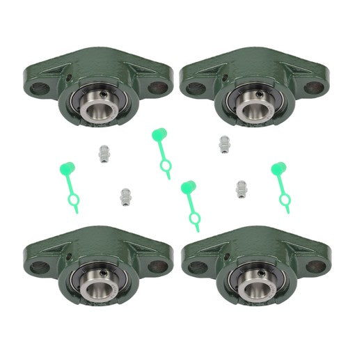 Solid Spare 4Pcs UCFL202-10 Pillow Block Bearing 5/8" Bore Flange Mounted Self Alignment