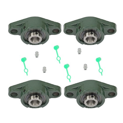 Solid Spare 4Pcs UCFL202-10 Pillow Block Bearing 5/8" Bore Flange Mounted Self Alignment