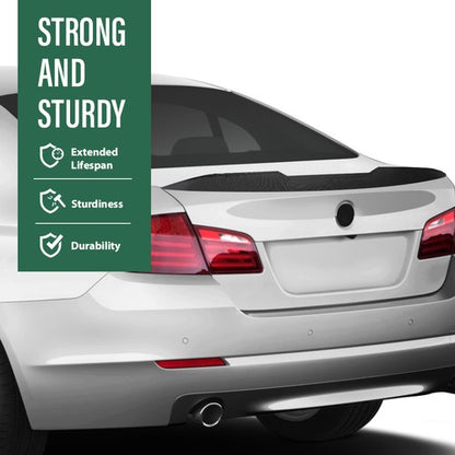 Solid Spare Fit For 11-17 BMW F10 5 Series M5 Rear Trunk Spoiler Wing Carbon Look PSM Style