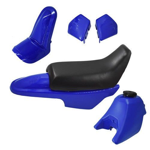 Solid Spare NEW Plastic Fender Body Cover Seat Gas Tank Kit Fit For Yamaha PW50 PY50 Blue