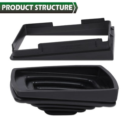 Solid Spare Fit For 97-04 Jeep Wrangler TJ Shifter Boot & Retainer Bezel / Ring Manual Trans
