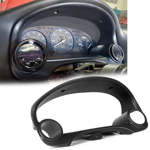 Solid Spare Dual Gauge Cluster Pod Meter Bezel 52mm for 1996-00 97 98 99 Honda Civic EK EM1
