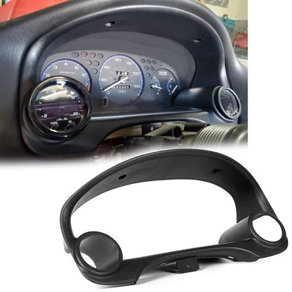 Solid Spare Dual Gauge Cluster Pod Meter Bezel 52mm for 1996-00 97 98 99 Honda Civic EK EM1
