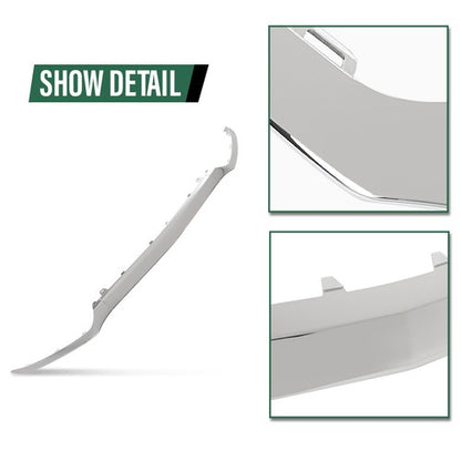 Solid Spare 3PCS For Mercedes Benz W205 2015-2018 Chrome Front Bumper Lower Lip Molding Trim