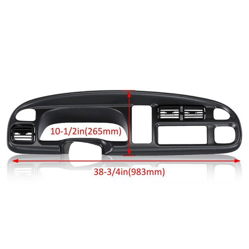 Solid Spare Dash Board Bezel Cover Instrument W/Vents For 1998-2002 Dodge Ram 1500 2500 3500