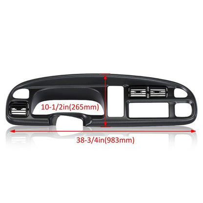Solid Spare Dash Board Bezel Cover Instrument W/Vents For 1998-2002 Dodge Ram 1500 2500 3500